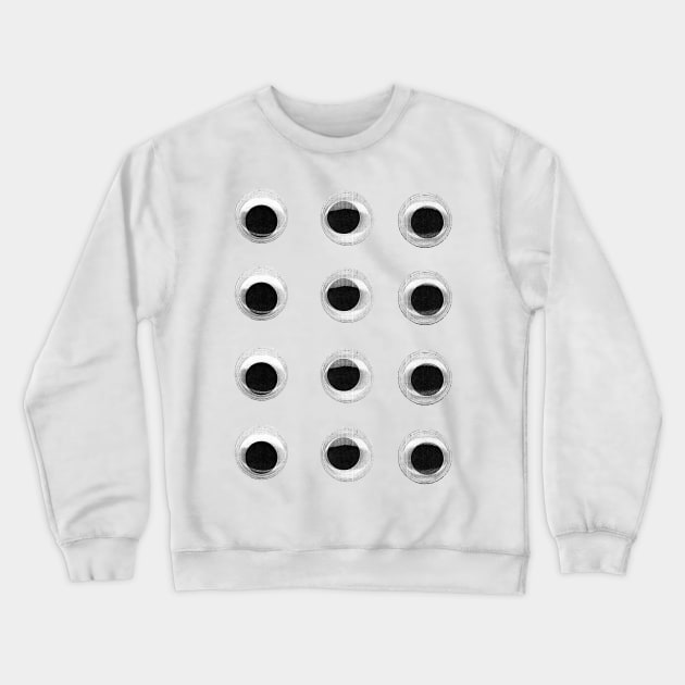 Googly Eyes Crewneck Sweatshirt by crumpetsandcrabsticks